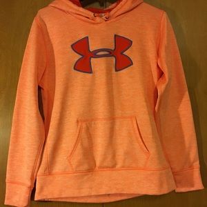 Orange Under Armor Hoodie - Cold Gear (Sz: Medium)
